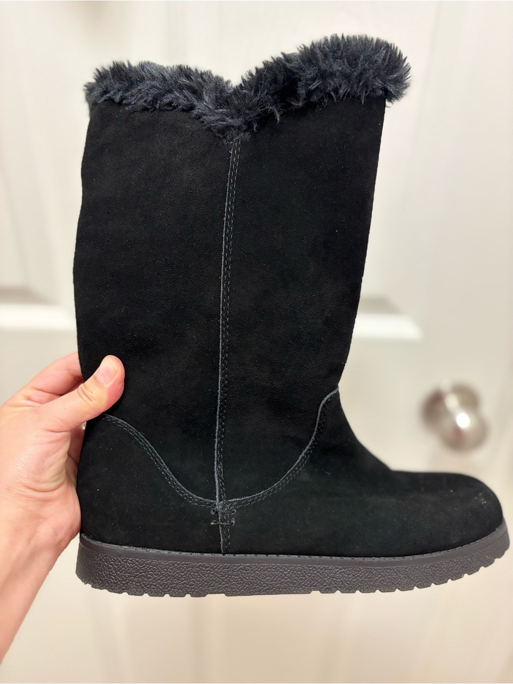 Target Black Faux-Shearling Mid-Calf Winter Boots - Picture 8 of 10